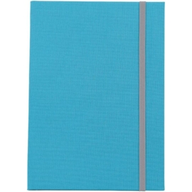 Goldbuch Linum gebonden gelinieerd Notitieboek 15,3 x 21,5cm Turquoise linnen