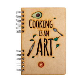 Komoni Notitieboek Gelinieerd Cooking is an Art - A5