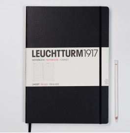 Hardcover Notitieboek Leuchtturm1917 Gelinieerd Master XL- A4