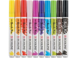 Talens Ecoline Brushpen Set Helder 10 stuks