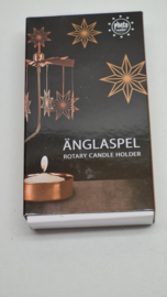 Kerst Anglaspel roterende theelichthouder