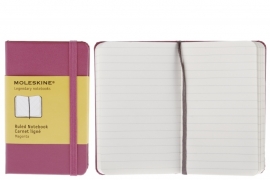 Moleskine Notitieboek Gelinieerd ROZE magenta 9x14cm (Pocket)