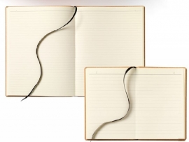 Brepols Chambord gelinieerd notitieboek A5+ speelkaartmotief blauw stitch [2492]
