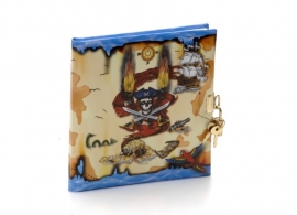 Goldbuch dagboek met slot - Piraten schatkaart