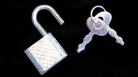 Metalen Mini hangslotje voor dagboek of juwelenkistje zilverkleurig