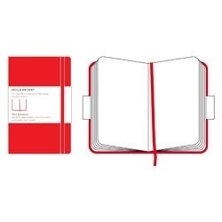 Moleskine notitieboek blanco ROOD 9x14cm (pocket)