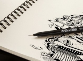 Artline Drawing system technische Tekenpen medium 0.7  zwart [753]