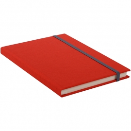 Goldbuch Linum gebonden gelinieerd Notitieboek 15,3 x 21,5cm Rood linnen