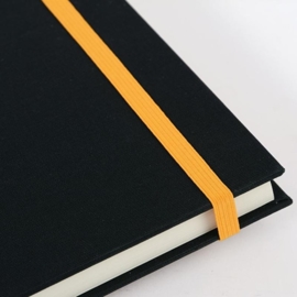 Goldbuch Linum gebonden gelinieerd Notitieboek 15,3 x 21,5cm Zwart linnen