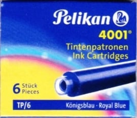 Pelikan TP6 standaard inktpatronen voor vulpen Koningsblauw