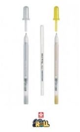 Sakura GELPEN Gelly Roll METALLIC ZILVER+GOUD+WIT setje