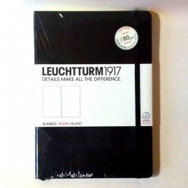 Hardcover notitieboek Leuchtturm1917  Blanco 14.5 x 21 (A5) zwart