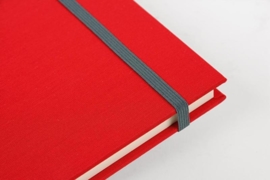 Goldbuch Linum gebonden blanco Notitieboek 15,3 x 21,5cm Rood linnen