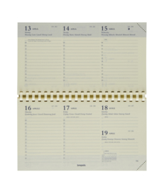 2022 Brepols NAVULLING weekagenda Omniplan (liggend 9x16cm)