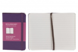 Moleskine Notitieboek Gelinieerd violet PAARS 9x14cm (Pocket)