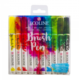 Talens Ecoline Brushpen Set Helder 10 stuks