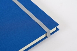 Goldbuch Linum gebonden blanco Notitieboek 15,3 x 21,5cm Blauw linnen
