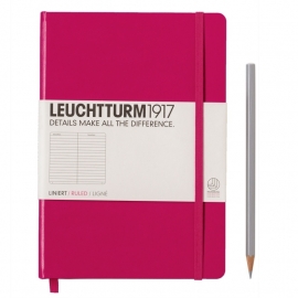 Leuchtturm1917 Notitieboek Gelinieerd 14.5 x 21cm (A5)  Berry bessenrood