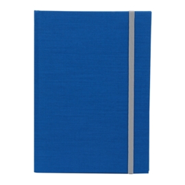 Goldbuch Linum gebonden gelinieerd Notitieboek 15,3 x 21,5cm Blauw linnen