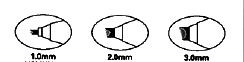 Sakura Calligrafie-pen voor perfect calligraferen  zwart 2mm [633]