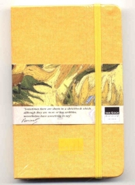 Moleskine SCHETSBOEK met zijden kaft Vincent van Gogh 9x14 GEEL