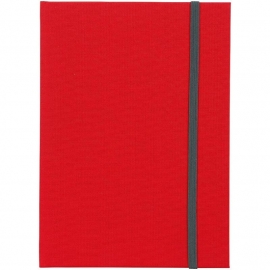 Goldbuch Linum gebonden gelinieerd Notitieboek 15,3 x 21,5cm Rood linnen