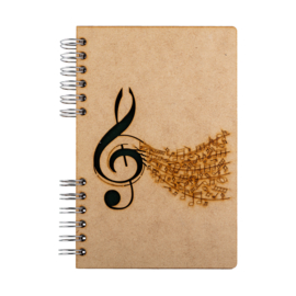 Komoni Notitieboek Blanco Muziek - A6