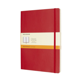 Moleskine Classic XL Softcover Gelinieerd Rood Notitieboek (19 × 25 cm)