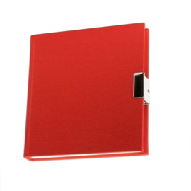 Bindewerk rood linnen Dagboek met slot