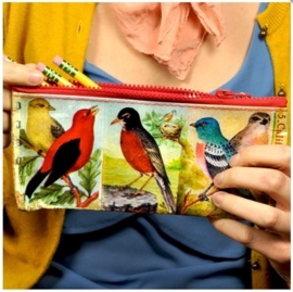 Etui voor je schrijfgerei BlueQ Vogels Birds met ritssluiting