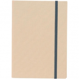 Goldbuch Linum gebonden gelinieerd Notitieboek 15,3 x 21,5cm Beige linnen