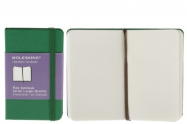 Moleskine notitieboek blanco GROEN 9x14cm (pocket)