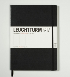 Hardcover Notitieboek Leuchtturm1917 Blanco Master SLIM - A4 Zwart [324]