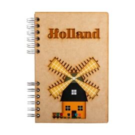 Komoni Notitieboek Blanco Holland Molen - A6