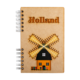 Komoni Notitieboek Gelinieerd Holland Molen - A6