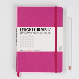 Leuchtturm1917 Colour Notitieboek Geruit 14.5 x 21cm (A5) pink
