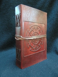 xx Paul-Francis dagboek met keltische Mandala Leder 20x13cm  [1427] C