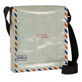 BlueQ Messenger AIRMAIL schoudertas met flap