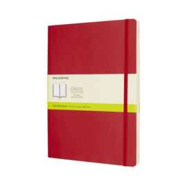 Moleskine Classic XL Softcover Blanco Rood Notitieboek (19 × 25 cm)