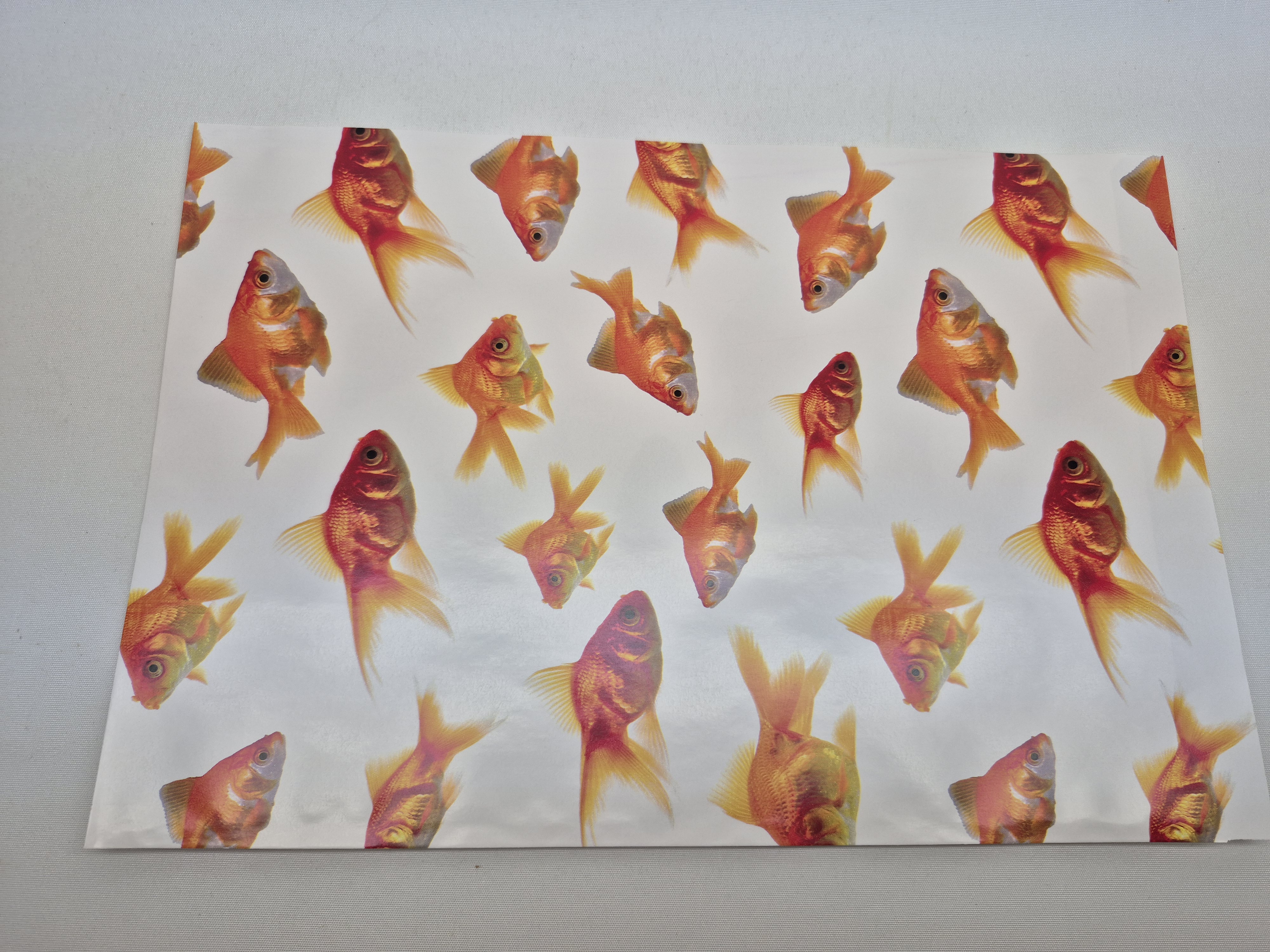 Papieren zakken met goudvisprint – 250 stuks – 23 x 31 cm