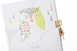 Turnowsky Mosaic Owl dagboek met slot