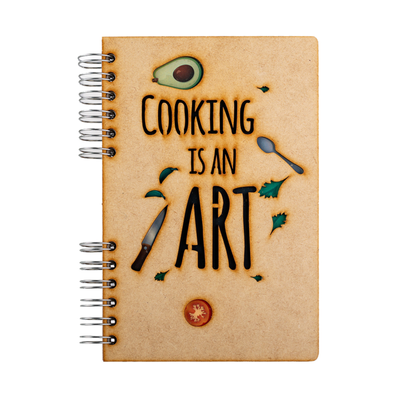 Komoni Notitieboek Gelinieerd Cooking is an Art - A6