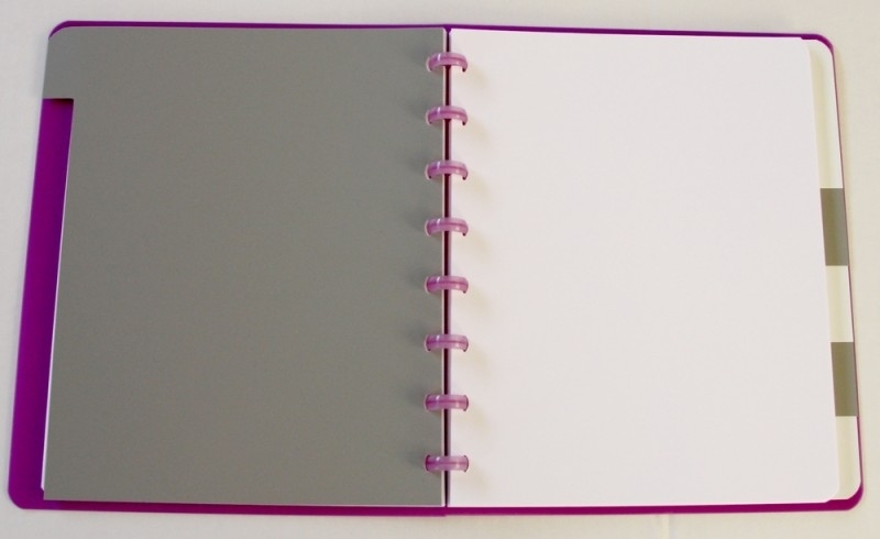 Dan Janice Aap Trendy Atoma notitieboek A5+ met tabs blanco lavendel [1985] | Blanco |  writersplaza