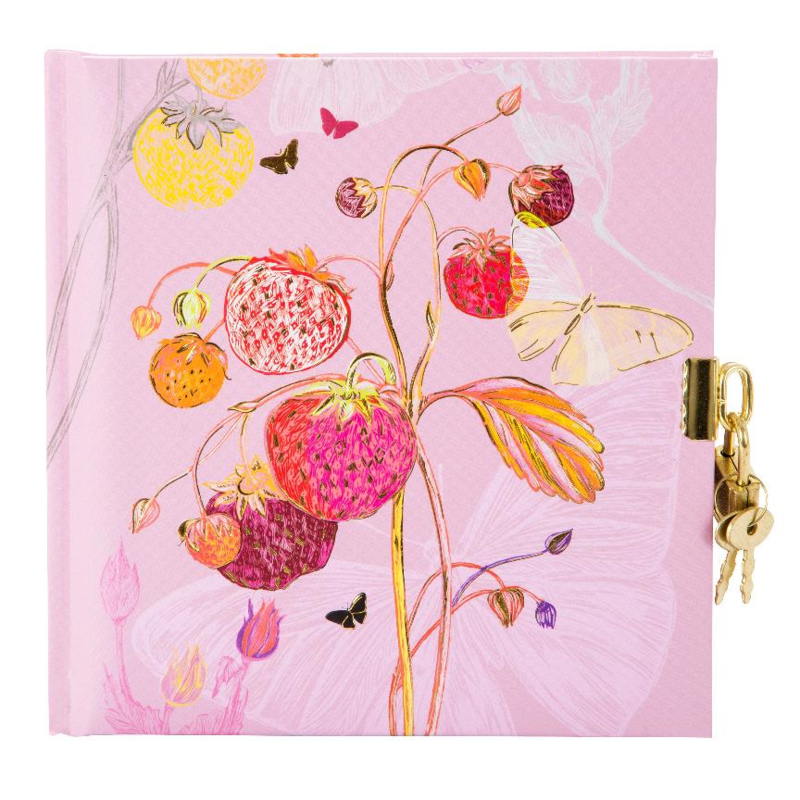 Turnowsky Pink Strawberry dagboek met slot