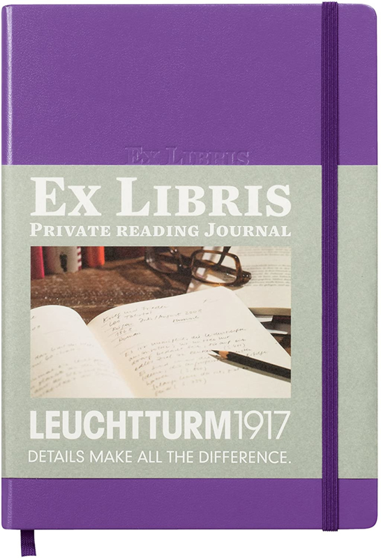 Leuchtturm1917 Ex libris Literatuurdagboek  A5 lilac violet paars