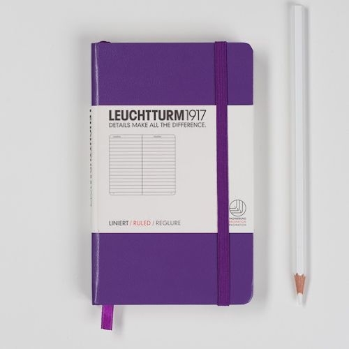 Leuchtturm1917 Colour notitieboek Gelinieerd 9 x 15 cm (Pocket) violet