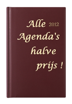 Alle agenda`s 2012 nu  voor de halve prijs