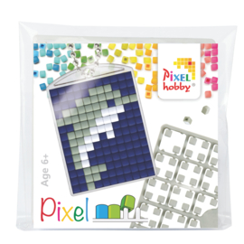 pixelhobby dolfijn sleutelhanger medaillon