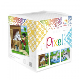 Pixelhobby kubusset paarden 3 patronen 3 plaatjes