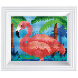 Geschenkverpakking met lijst:  Flamingo